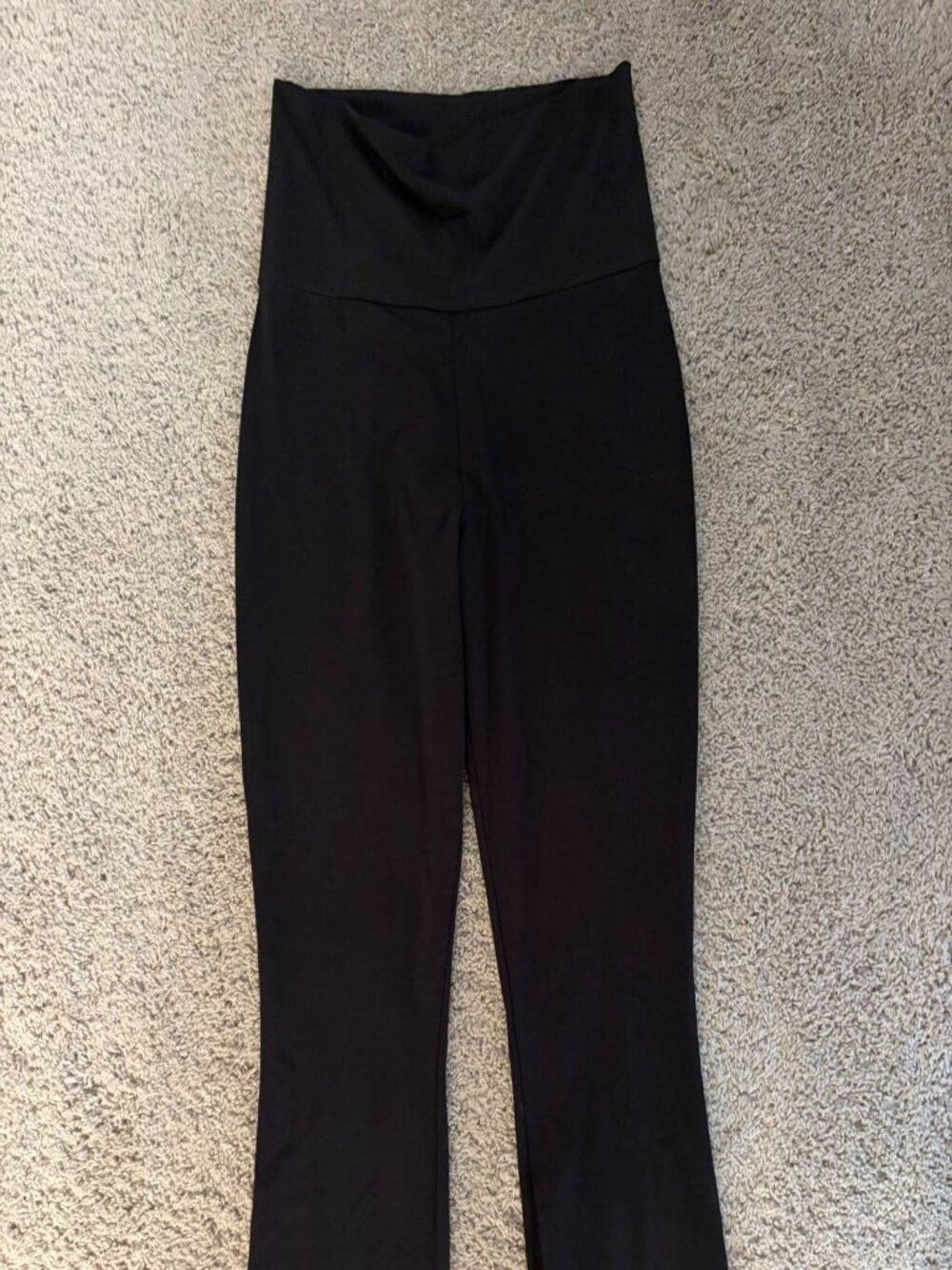 Hatch Ultimate Before During After Crop Flare Maternity Legging Black Size S